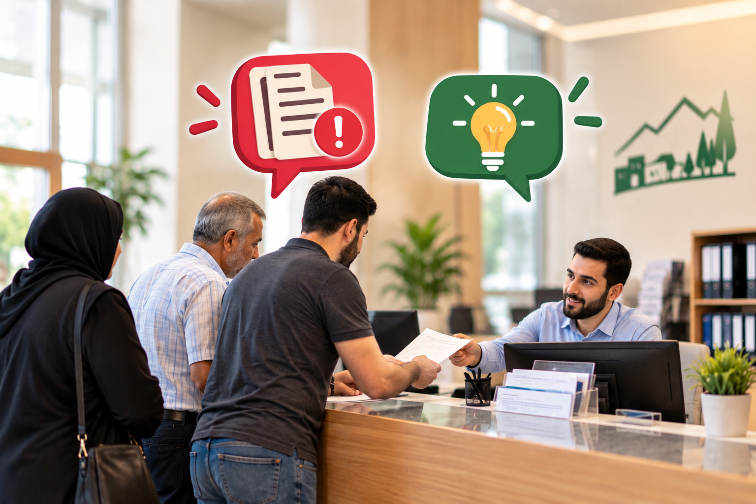 مواطنون يتواصلون مع البلدية لتقديم شكوى أو اقتراح